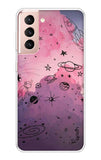 Space Doodles Art Samsung Galaxy S21 Back Cover