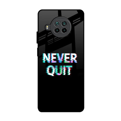 Never Quit Mi 10i 5G Glass Back Cover Online