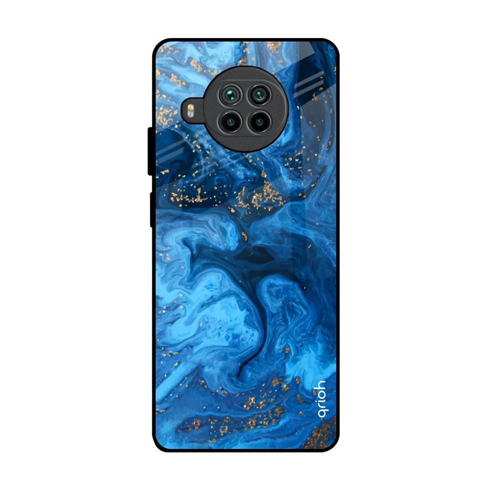 Gold Sprinkle Mi 10i 5G Glass Back Cover Online