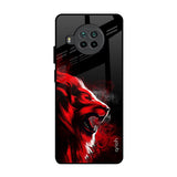 Red Angry Lion Mi 10i 5G Glass Back Cover Online