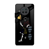 Luffy Line Art Mi 10i 5G Glass Back Cover Online