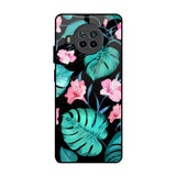 Tropical Leaves & Pink Flowers Mi 10i 5G Glass Back Cover Online