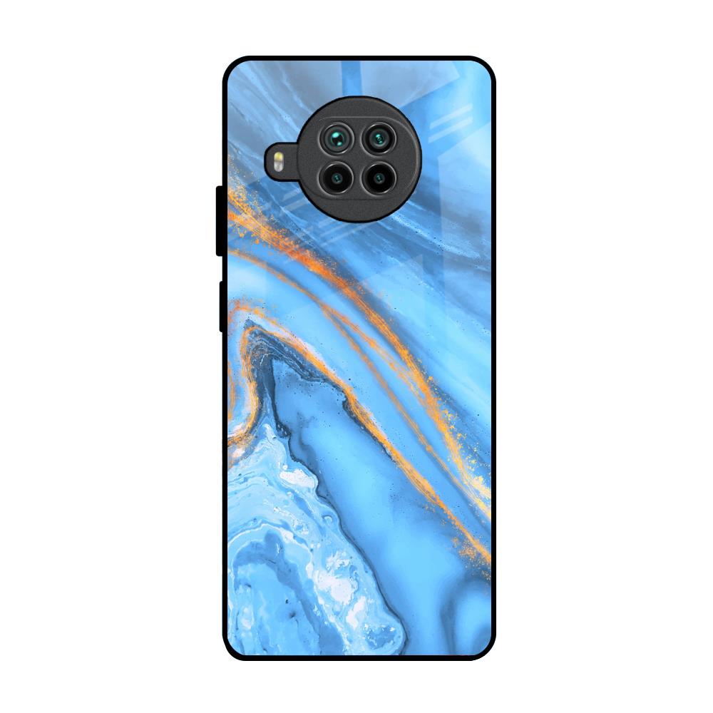 Vibrant Blue Marble Mi 10i 5G Glass Back Cover Online