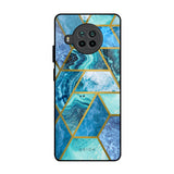 Turquoise Geometrical Marble Mi 10i 5G Glass Back Cover Online