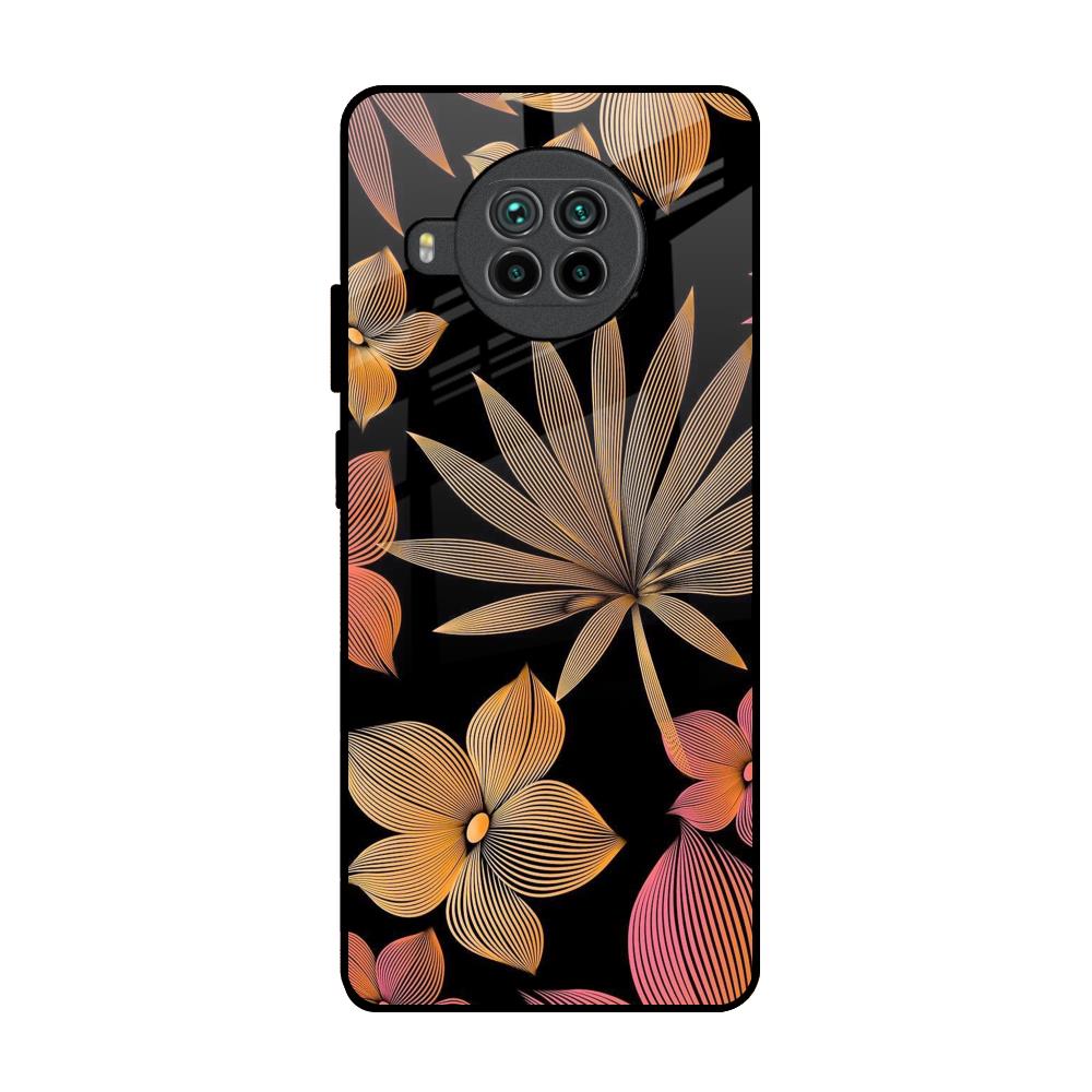 Lines Pattern Flowers Mi 10i 5G Glass Back Cover Online