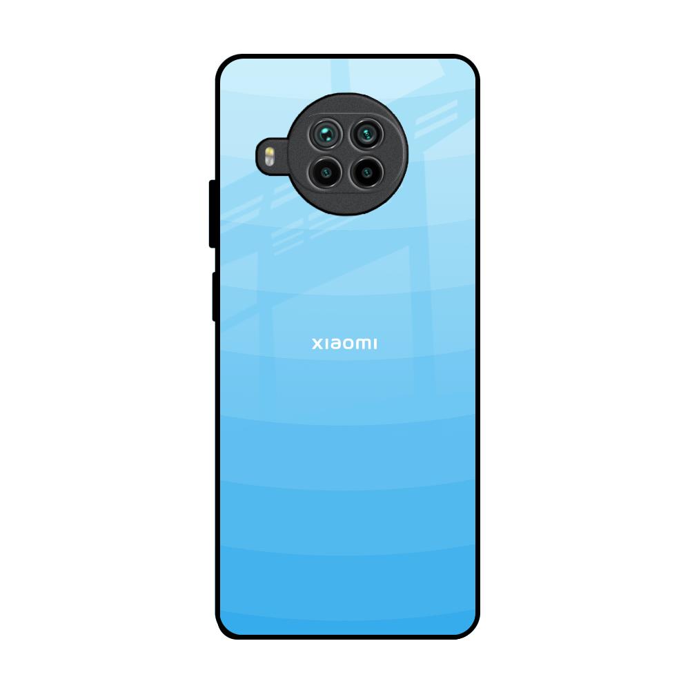 Wavy Blue Pattern Mi 10i 5G Glass Back Cover Online