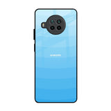 Wavy Blue Pattern Mi 10i 5G Glass Back Cover Online