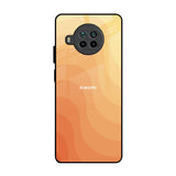 Orange Curve Pattern Mi 10i 5G Glass Back Cover Online