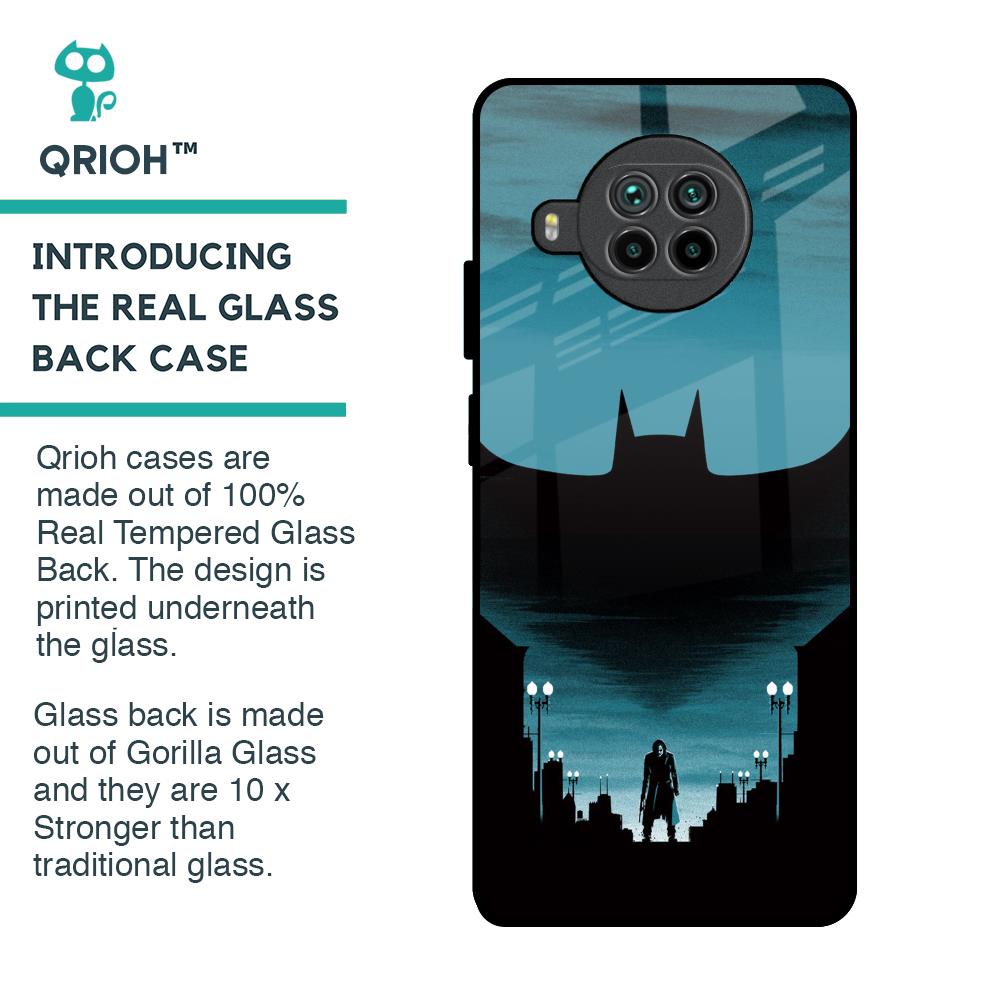 Cyan Bat Glass Case for Mi 10i 5G