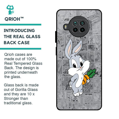 Cute Baby Bunny Glass Case for Mi 10i 5G