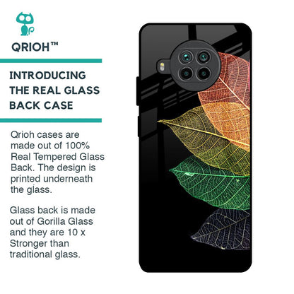 Colorful Leaves Glass Case for Mi 10i 5G