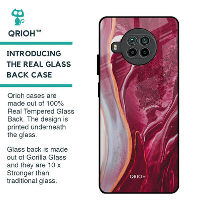 Crimson Ruby Glass Case for Mi 10i 5G