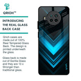 Vertical Blue Arrow Glass Case For Mi 10i 5G