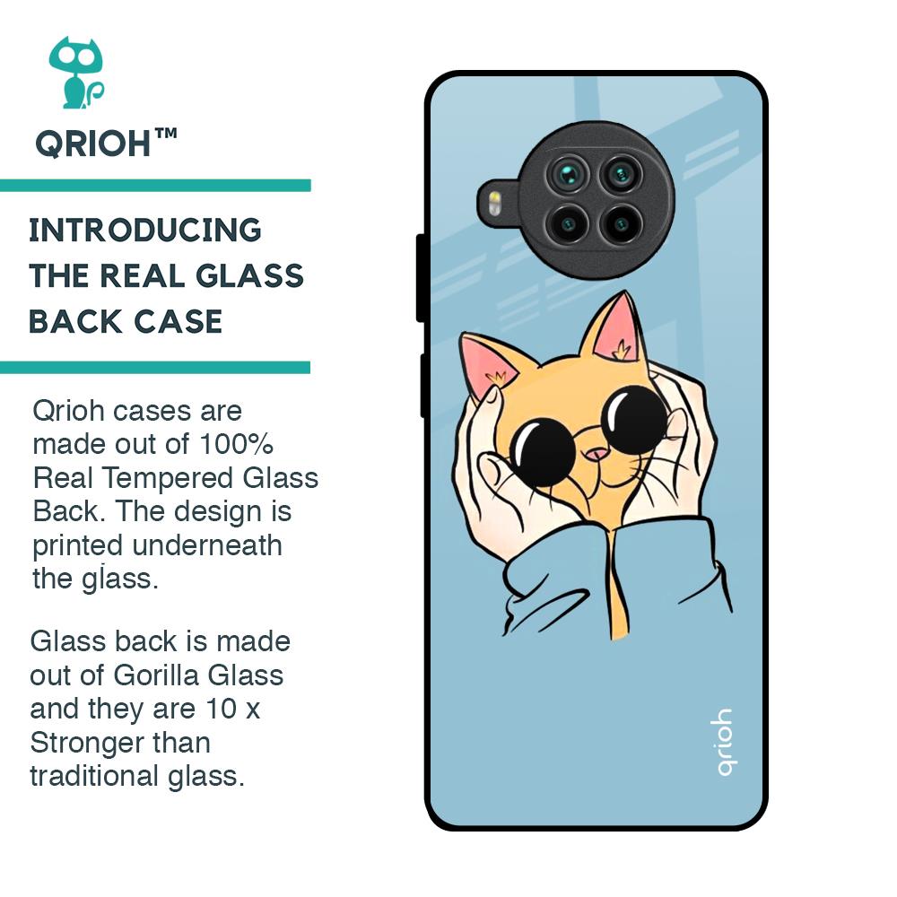 Adorable Cute Kitty Glass Case For Mi 10i 5G
