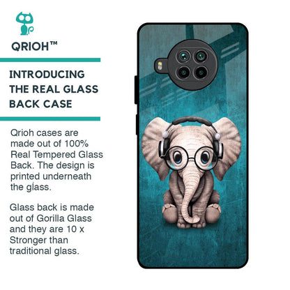 Adorable Baby Elephant Glass Case For Mi 10i 5G