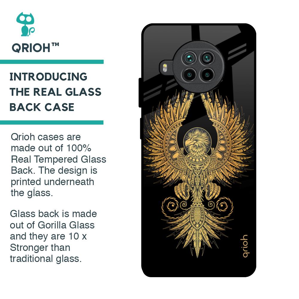 Mythical Phoenix Art Glass Case for Mi 10i 5G