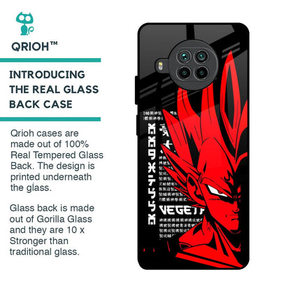 Red Vegeta Glass Case for Mi 10i 5G