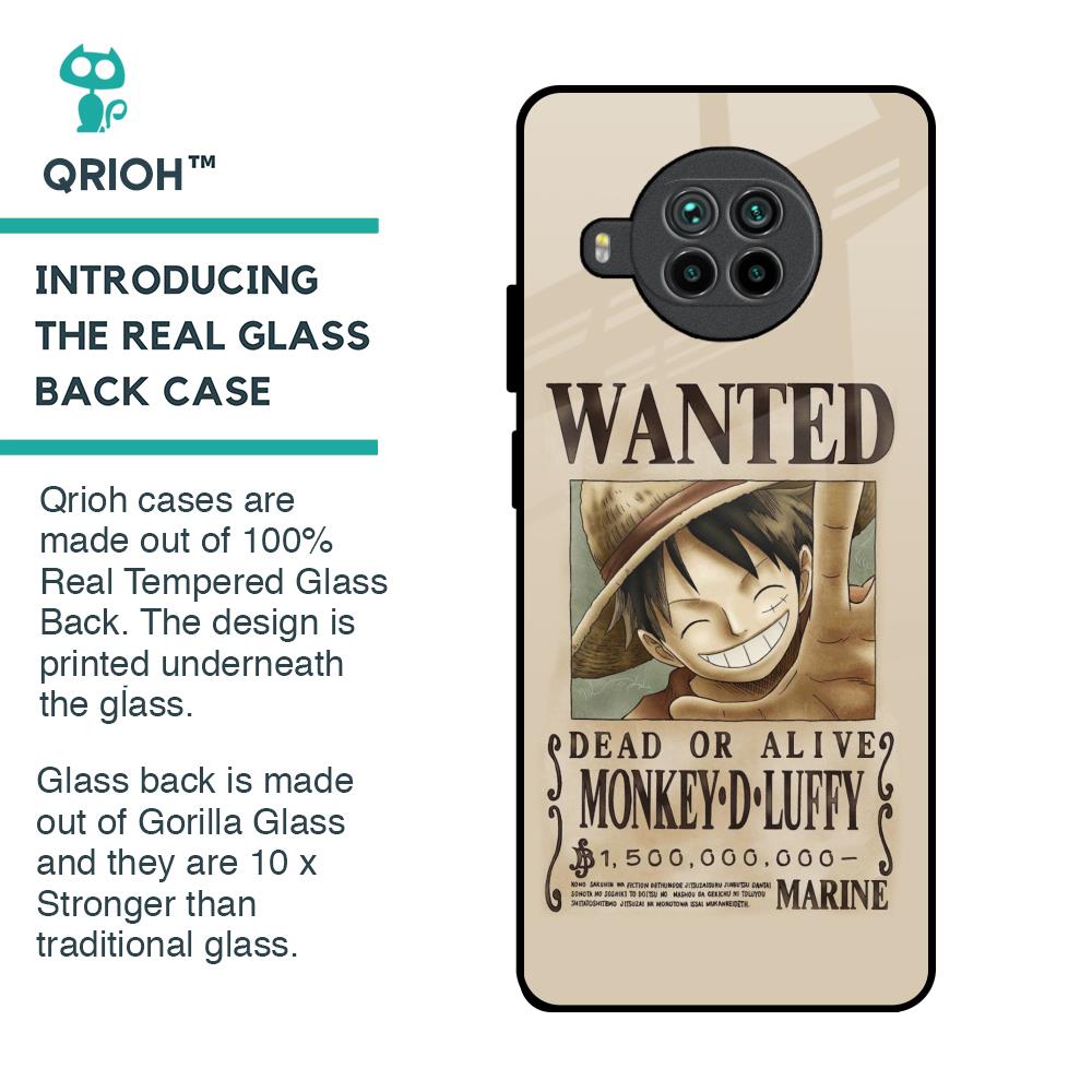 Luffy Wanted Glass Case for Mi 10i 5G