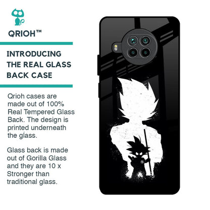 Monochrome Goku Glass Case for Mi 10i 5G