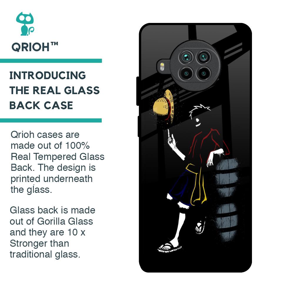 Luffy Line Art Glass Case for Mi 10i 5G