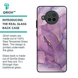Purple Gold Marble Glass Case for Mi 10i 5G