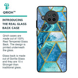 Turquoise Geometrical Marble Glass Case for Mi 10i 5G