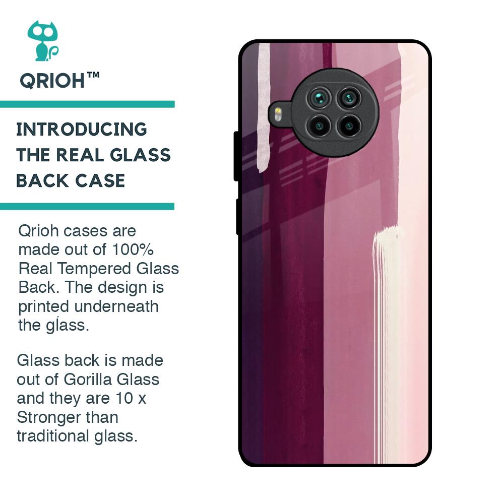 Brush Stroke Art Glass Case for Mi 10i 5G