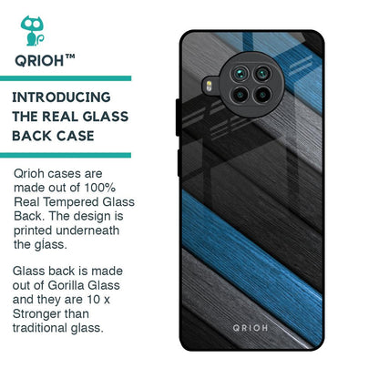 Multicolor Wooden Effect Glass Case for Mi 10i 5G