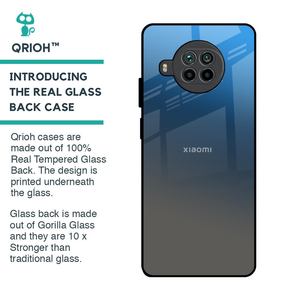 Blue Grey Ombre Glass Case for Mi 10i 5G