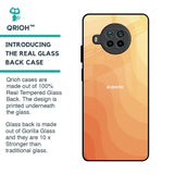 Orange Curve Pattern Glass Case for Mi 10i 5G