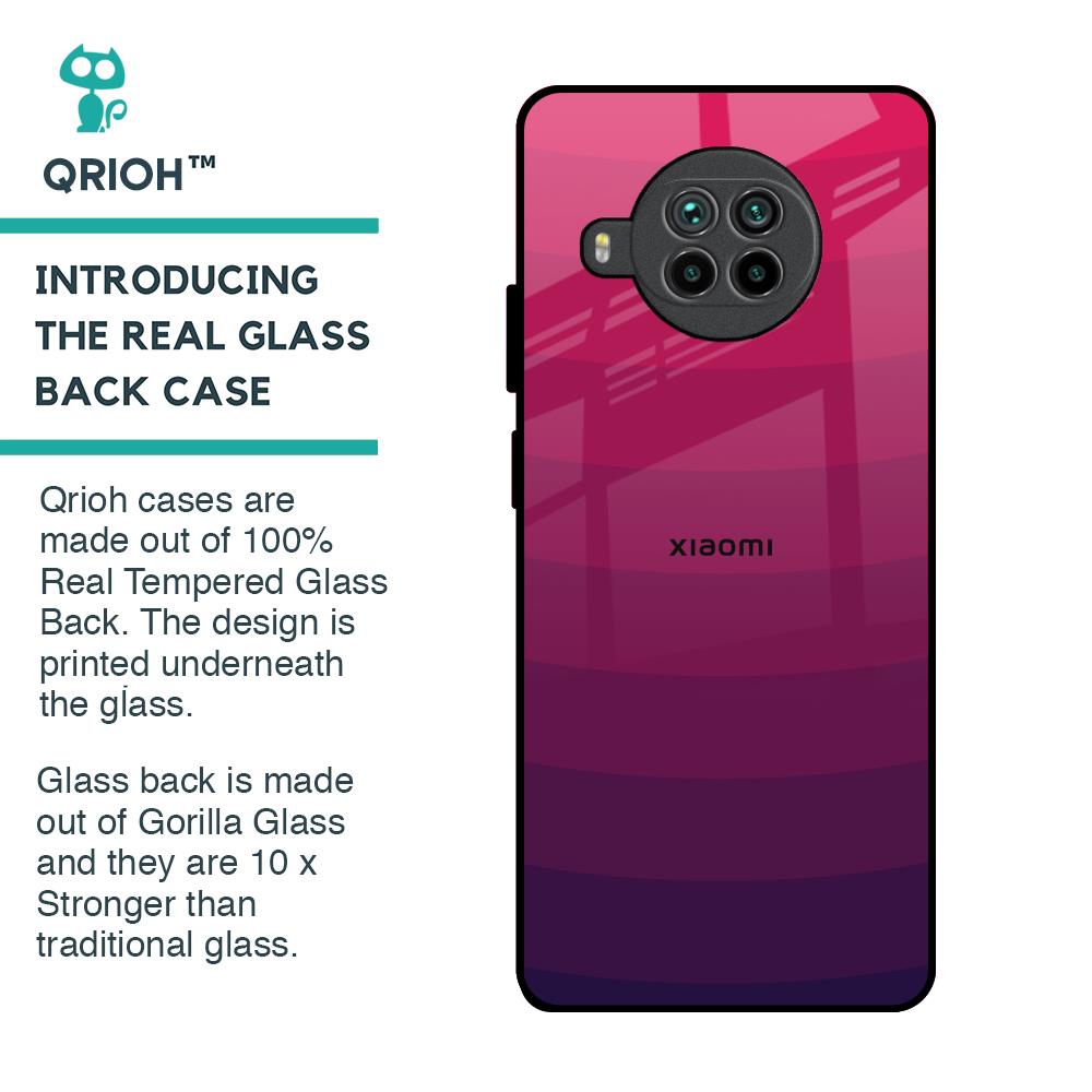 Wavy Pink Pattern Glass Case for Mi 10i 5G