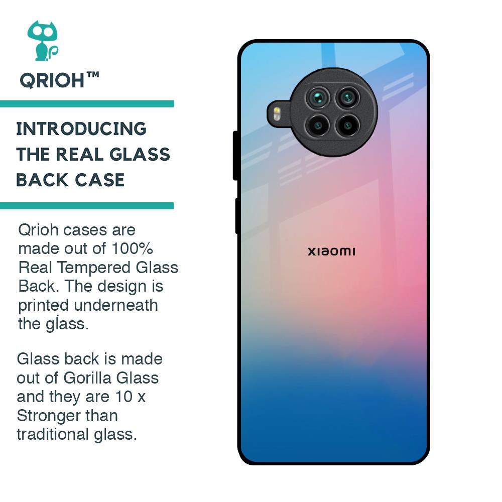 Blue & Pink Ombre Glass case for Mi 10i 5G