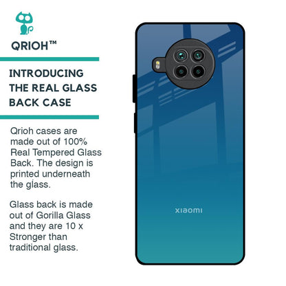 Celestial Blue Glass Case For Mi 10i 5G