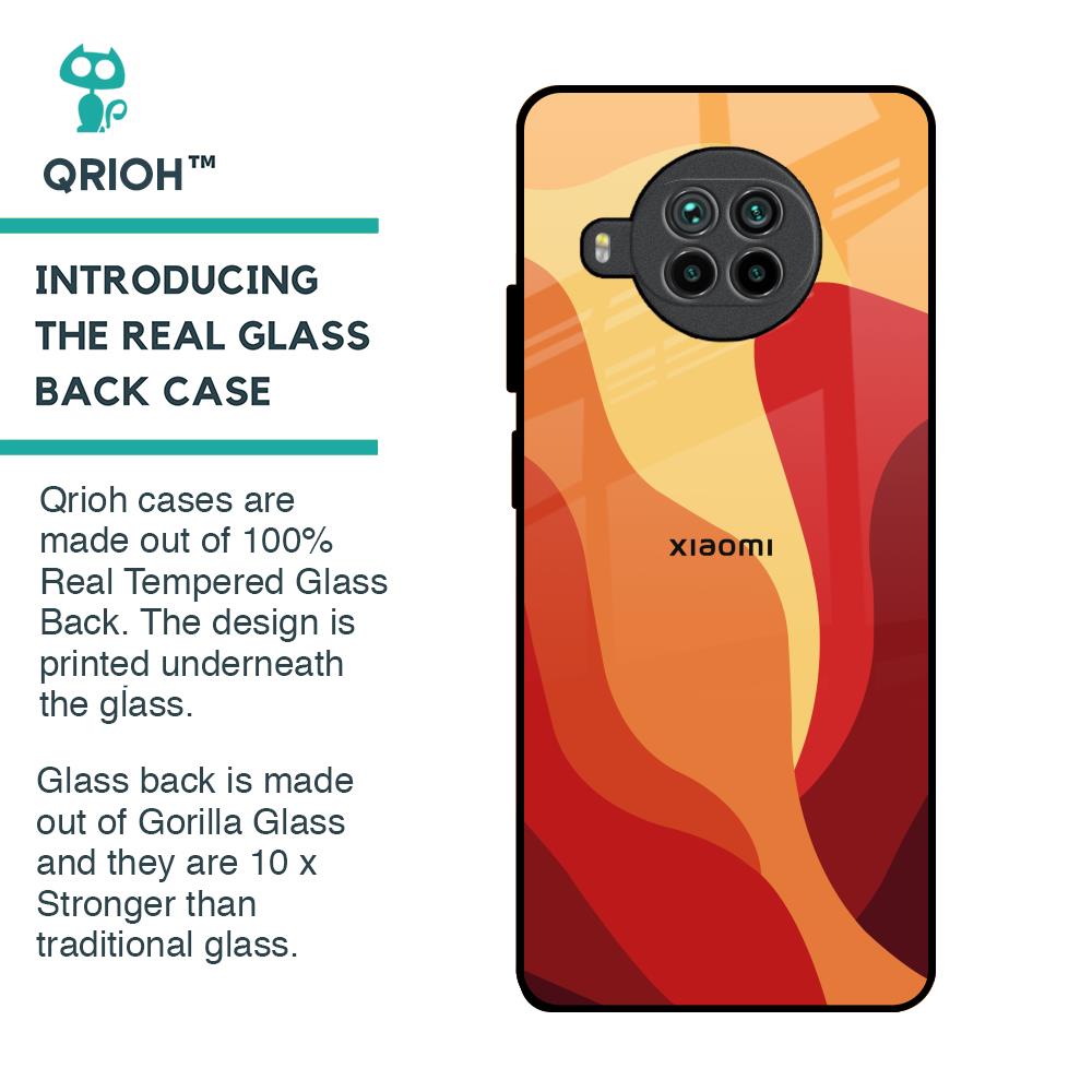 Magma Color Pattern Glass Case for Mi 10i 5G