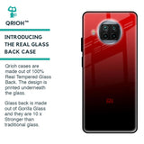 Maroon Faded Glass Case for Xiaomi Mi 10i 5G