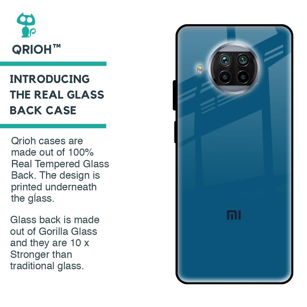 Cobalt Blue Glass Case for Xiaomi Mi 10i 5G