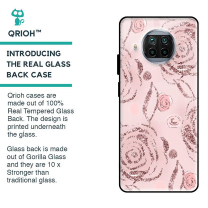 Shimmer Roses Glass case for Mi 10i 5G
