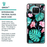 Tropical Leaves & Pink Flowers Glass case for Xiaomi Mi 10i 5G