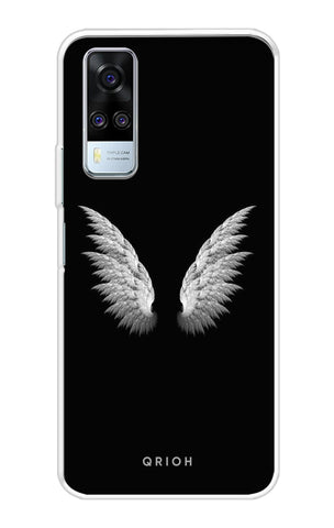 White Angel Wings Vivo Y51A Back Cover