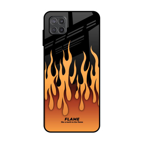 Fire Flame Samsung Galaxy M12 Glass Back Cover Online