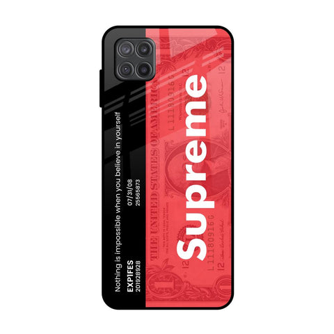 Supreme Ticket Samsung Galaxy M12 Glass Back Cover Online