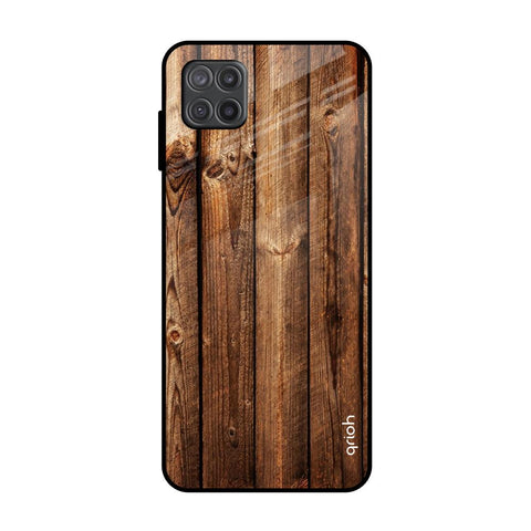 Timber Printed Samsung Galaxy M12 Glass Back Cover Online