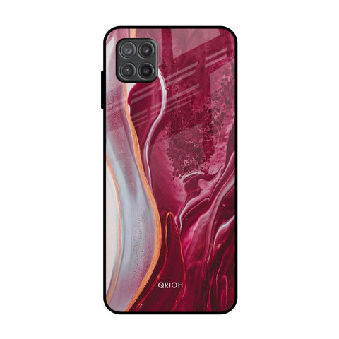 Crimson Ruby Samsung Galaxy M12 Glass Back Cover Online