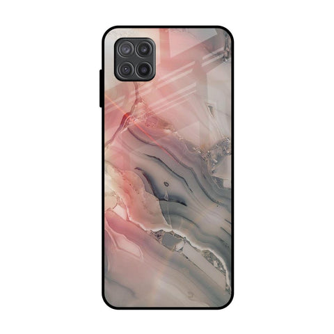 Pink And Grey Marble Samsung Galaxy M12 Glass Back Cover Online
