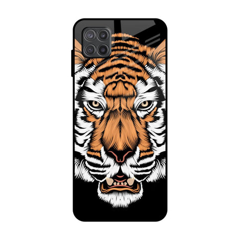 Angry Tiger Samsung Galaxy M12 Glass Back Cover Online