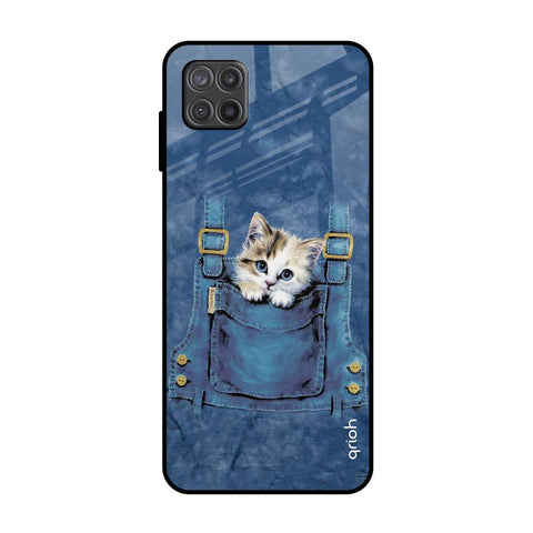 Kitty In Pocket Samsung Galaxy M12 Glass Back Cover Online