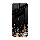 Floating Floral Print Samsung Galaxy M12 Glass Back Cover Online