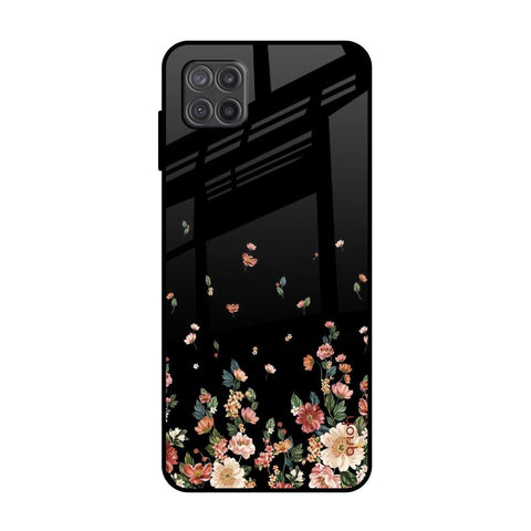 Floating Floral Print Samsung Galaxy M12 Glass Back Cover Online