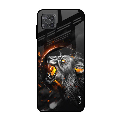Aggressive Lion Samsung Galaxy M12 Glass Back Cover Online