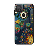 Owl Art Samsung Galaxy M12 Glass Back Cover Online